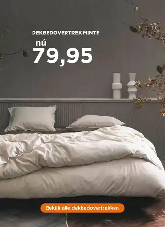 TotaalBED Dekbedovetrek Minte aanbieding