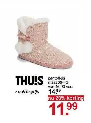 Scapino Pantoffels 36-42 20% Korting aanbieding