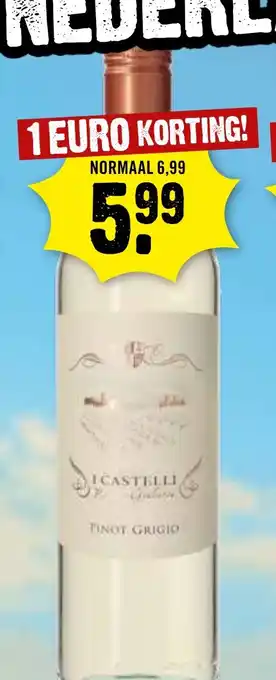 Dirck 3 I CASTELLI PINOT GRIGIO aanbieding
