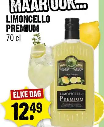 Dirck 3 LIMONCELLO PREMIUM 70 cl aanbieding