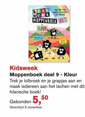 Libris Kidsweek Moppenboek Deel 9 - Kleur aanbieding