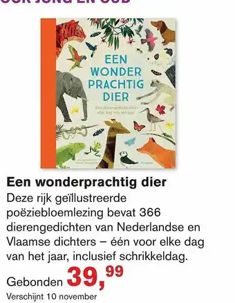 Libris Een Wonderprachtig Dier aanbieding