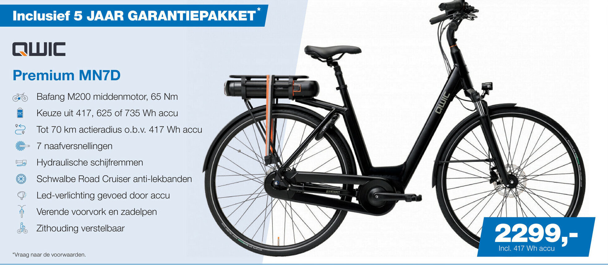 Qwic Premium MN7D aanbieding bij Profile de Fietsspecialist