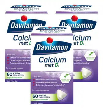 De Online Drogist Davitamon Calcium Met Vitamine D Kauwtabletten Multiverpakking aanbieding