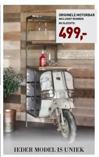 Paco Meubelen Originele Motorbar aanbieding