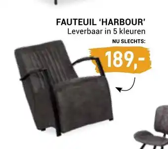 Paco Meubelen Fauteuil 'Harbour' Leverbaar in 5 Kleuren aanbieding