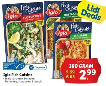 Lidl Iglo Fish Cuisine aanbieding