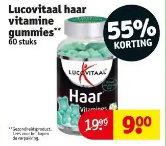 Kruidvat Lucovitaal haar vitamine gummies aanbieding