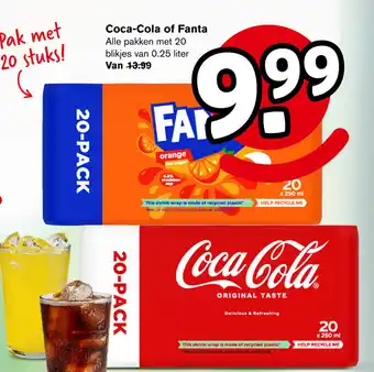 Hoogvliet Coca cola of fanta aanbieding