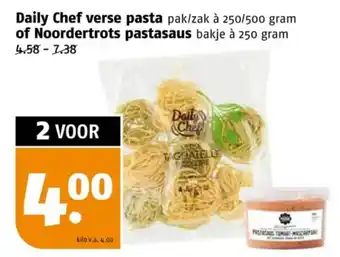 Poiesz Daily chef verse pasta of noordertrots pastasaus aanbieding