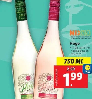 Hugo aanbieding bij Lidl