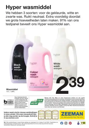 Zeeman Hyper wasmiddel aanbieding