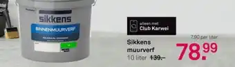 Karwei Sikkens muurverf 10 liter aanbieding