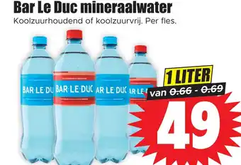 Dirk Bar Le Duc mineraalwater aanbieding