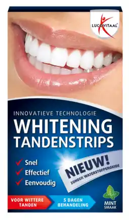 De Online Drogist Lucovitaal Whitening Tandenstrips aanbieding