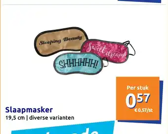 Action Slaapmasker aanbieding