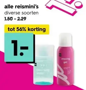 HEMA alle reismini's aanbieding