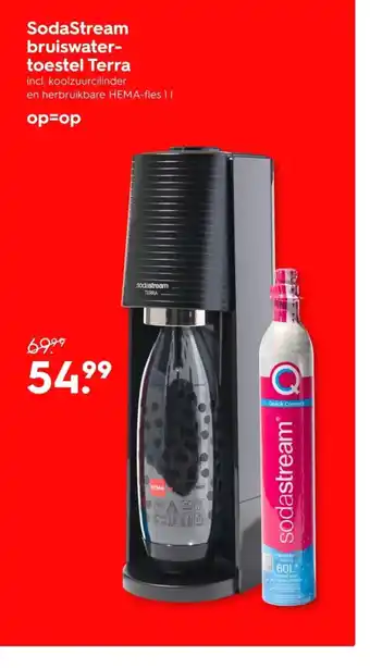 HEMA SodaStream bruiswater toestel Terra aanbieding