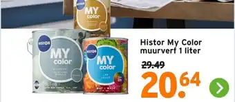 GAMMA Histor My Color muurverf 1 liter aanbieding