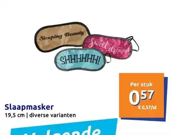 Action Slaapmasker aanbieding