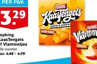 Hoogvliet Topking KaasTengels of Vlammetjes aanbieding