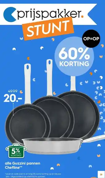 Blokker alle Guzzini pannen Chefline aanbieding