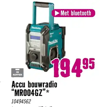 Hornbach makita Accu bouwradio MR004GZ aanbieding