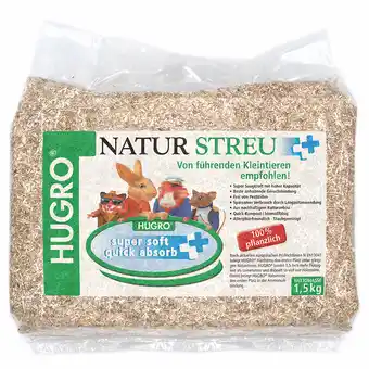 Zooplus 1,5kg Hugro Natuurstrooisel Knaagdier aanbieding
