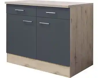 Hornbach FLEX WELL Onderkast Tiago basaltgrijs 100x60x85 cm aanbieding