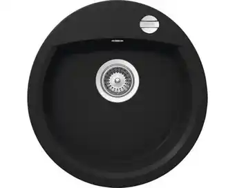Hornbach CENTA Inbouw spoelbak Capella 45 kunststeen zwart 49x47 cm aanbieding