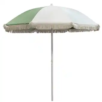 Leen Bakker Parasol Oliva tilt - zand/groen - Ø200 cm aanbieding