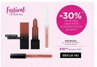 ICI Paris XL Huda Beauty aanbieding