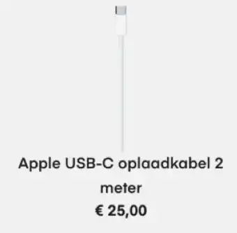 Amac Apple USB-C oplaadkabel 2m aanbieding