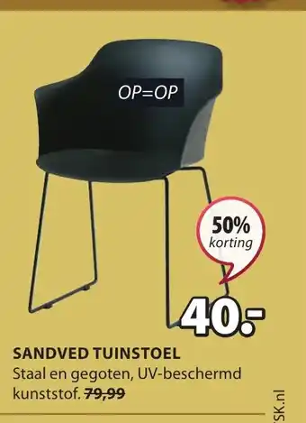 Jysk SANDVED TUINSTOEL aanbieding