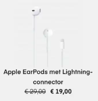 Amac Apple EarPods met Lightningconnector aanbieding