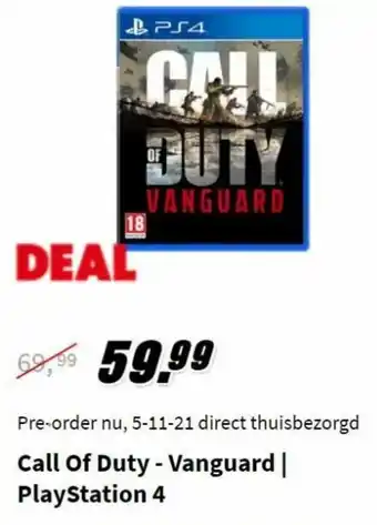 MediaMarkt PS4 Call of Duty - Vanguard aanbieding