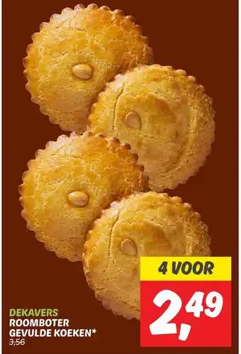 Dekamarkt ROOMBOTER GEVULDE KOEKEN* aanbieding