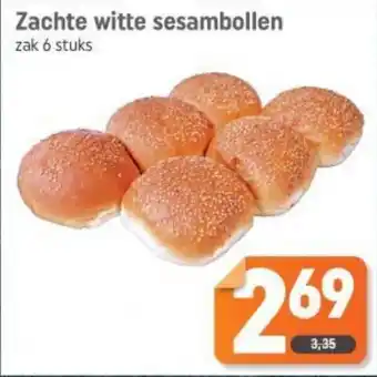 Dagwinkel Zachte witte sesambollen aanbieding