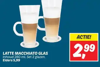 Dekamarkt LATTE MACCHIATO GLAS aanbieding