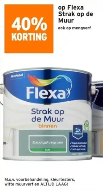 GAMMA Flexa Strak op de Muur ook op mengverf aanbieding