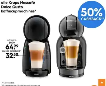 Blokker alle Krups Nescafé Dolce Gusto koffiecupmachines aanbieding