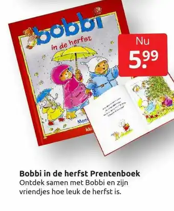 Boekenvoordeel Bobbi In De Herfst Prentenboek aanbieding