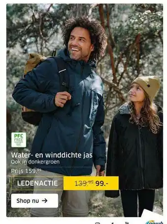 ANWB Water- En Winddichte Jas aanbieding