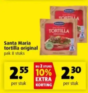 Boni Santa Maria tortilla original aanbieding