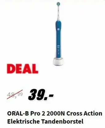 MediaMarkt Oral-B Elektrische tandenborstel | Pro 2 2000N Cross Action aanbieding