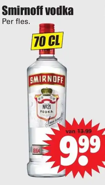 Dirk Smirnoff Vodka no.21  700ml aanbieding