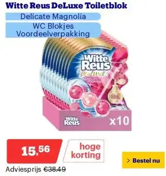 Bol.com Witte Reus DeLuxe Toiletblok aanbieding