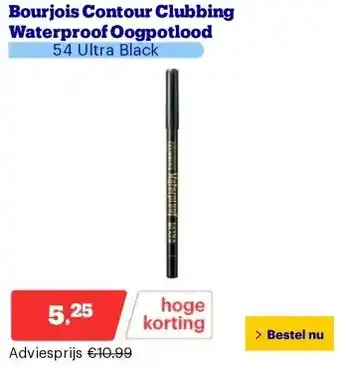 Bol.com Bourjois Contour Clubbing Waterproof Oogpotlood aanbieding