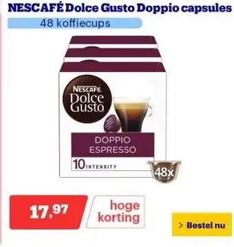 Bol.com NESCAFÉ Dolce Gusto Doppio capsules aanbieding