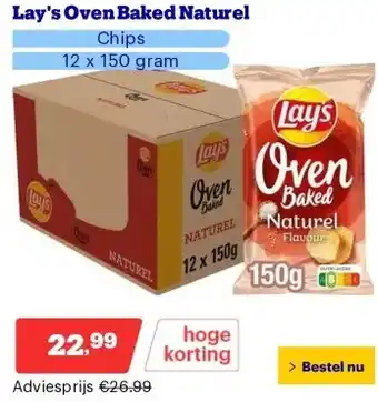 Bol.com Lay's Oven Baked Naturel aanbieding